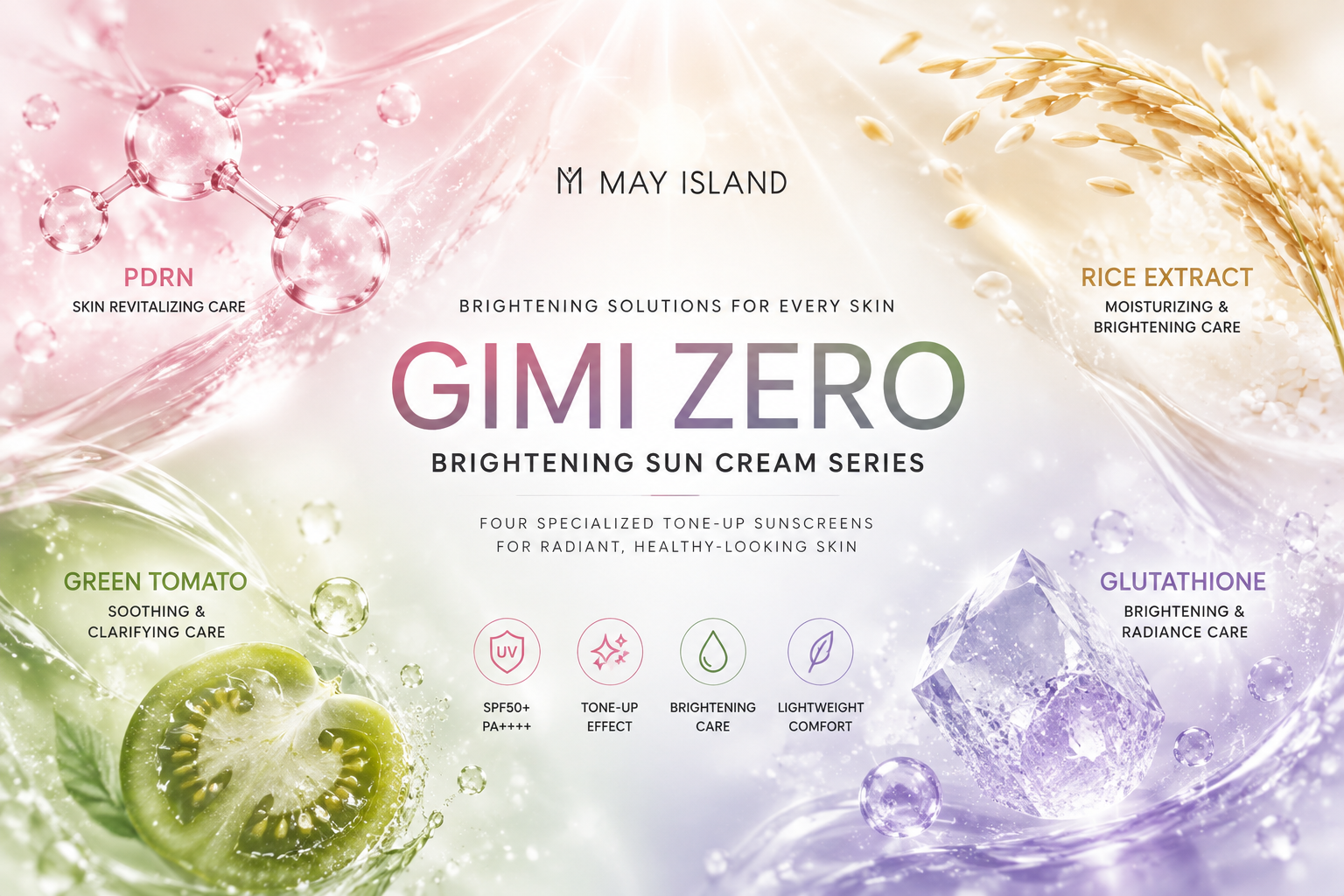 MAY ISLAND Launches GIMI ZERO Brightening Sun Cream Series