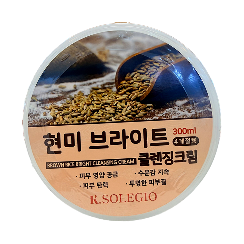 K.SOLEGIO BROWN RICE BRIGHT CLEANSING CREAM