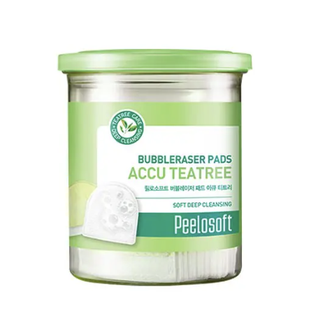 PEELOSOFT BUBBLERASER PADS ACCU TEATREE