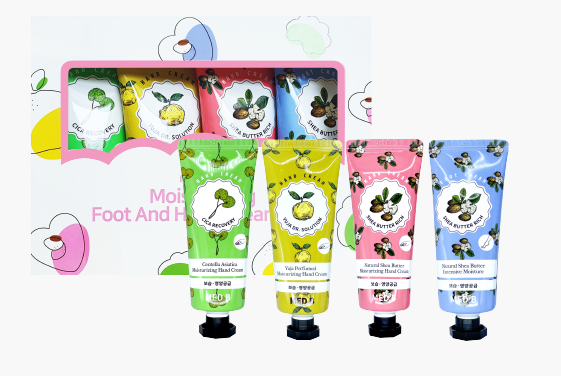 모이스처라이징 풋 앤 핸드 크림 4종 세트70ml*4ea
