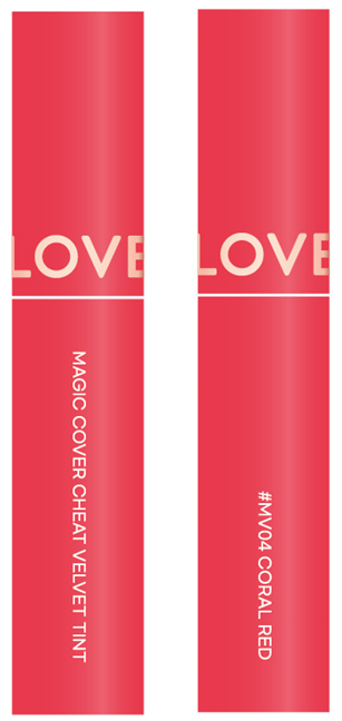 MAGIC COVER CHEAT VELVET TINT MV04 CORAL RED