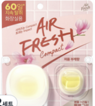 Compact toilet air freshener genuine product + refill (bouquet)