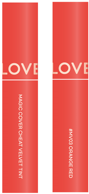MAGIC COVER CHEAT VELVET TINT MV03 ORANGE RED