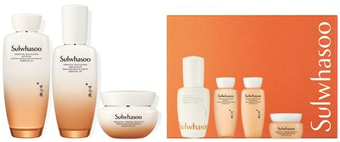 Essential 3-Piece Special Set (Essential Revitalizing Water EX 150ml + Essential Revitalizing Emulsion EX 125ml + Essential Firming Cream EX 50ml / First Care Activating Serum VI 15ml + Essential Revitalizing Water EX 15ml + Essential Revitalizing Emulsion EX 15ml + Essential Firming Cream EX 5ml)