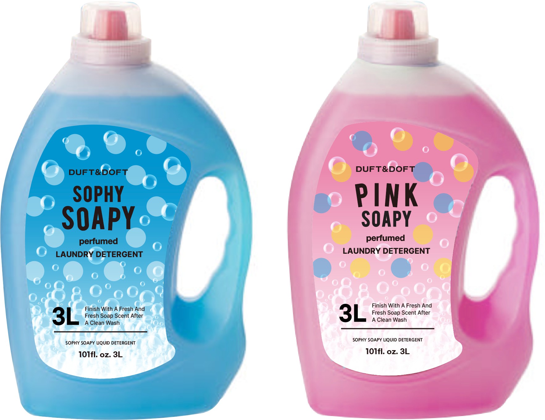 ENRICHED PERFUME LAUNDRY DETERGENT PINK SOAPY