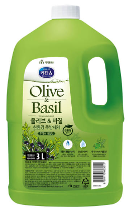 Olive & basil eco-friendly dishwashing detergent 3L
