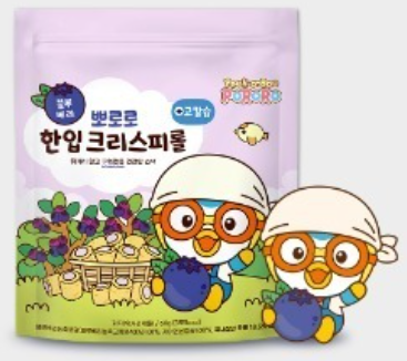 Pororo Mini Blueberry Crispy Roll 60g