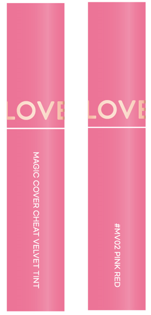 MAGIC COVER CHEAT VELVET TINT MV02 PINK RED