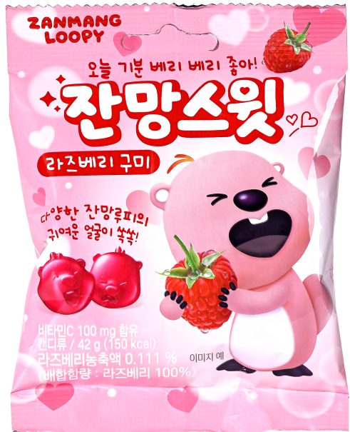 Zanmang Sweet Raspberry Gummy (12pcs) 504g