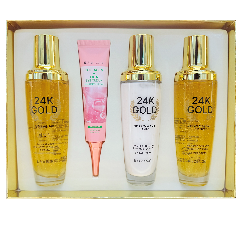 K.SOLEGIO 24K GOLD COLLAGEN HIGH MOISTURIZING SKIN CARE&EYE CREAM SET
